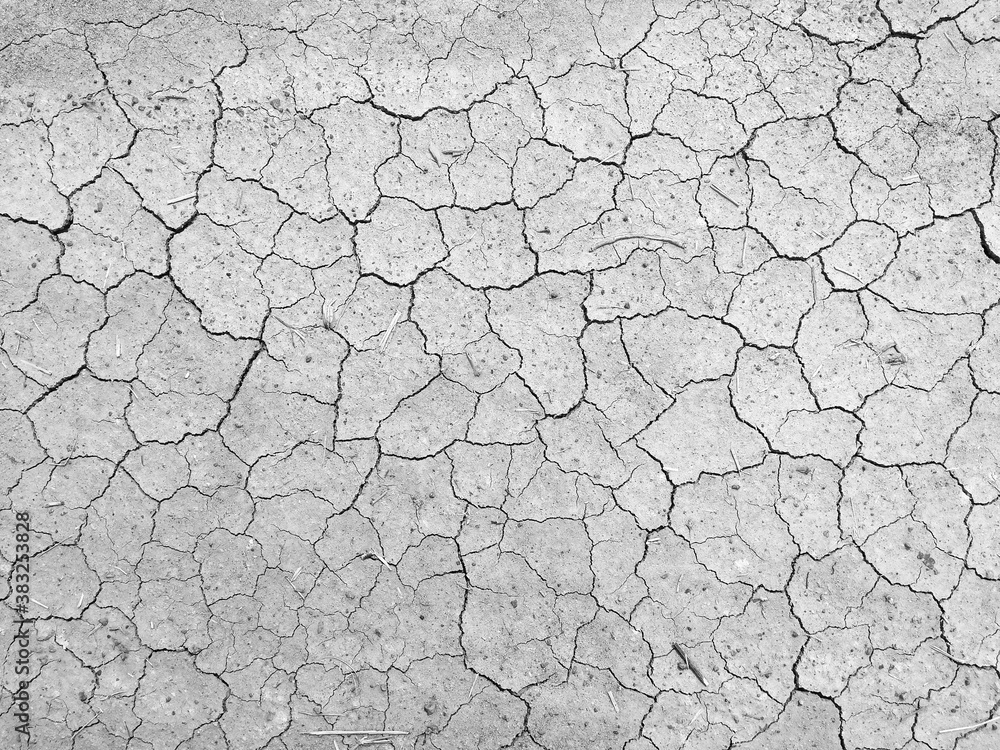 high angle view of crack soil ground in black and white photography high angle view of crack soil ground in black and white photography