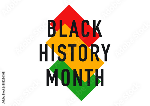 Black History Month vector illustration