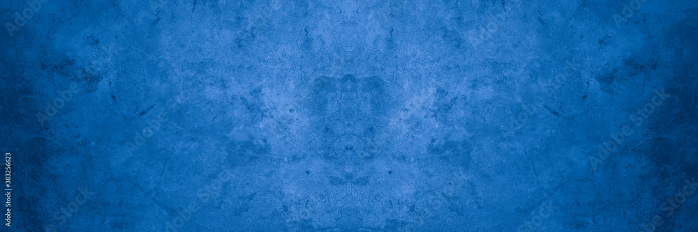 Old wall pattern texture cement blue dark abstract blue color design are light with black gradient background. Old wall pattern texture cement blue dark abstract blue color design are light with black gradient background.
