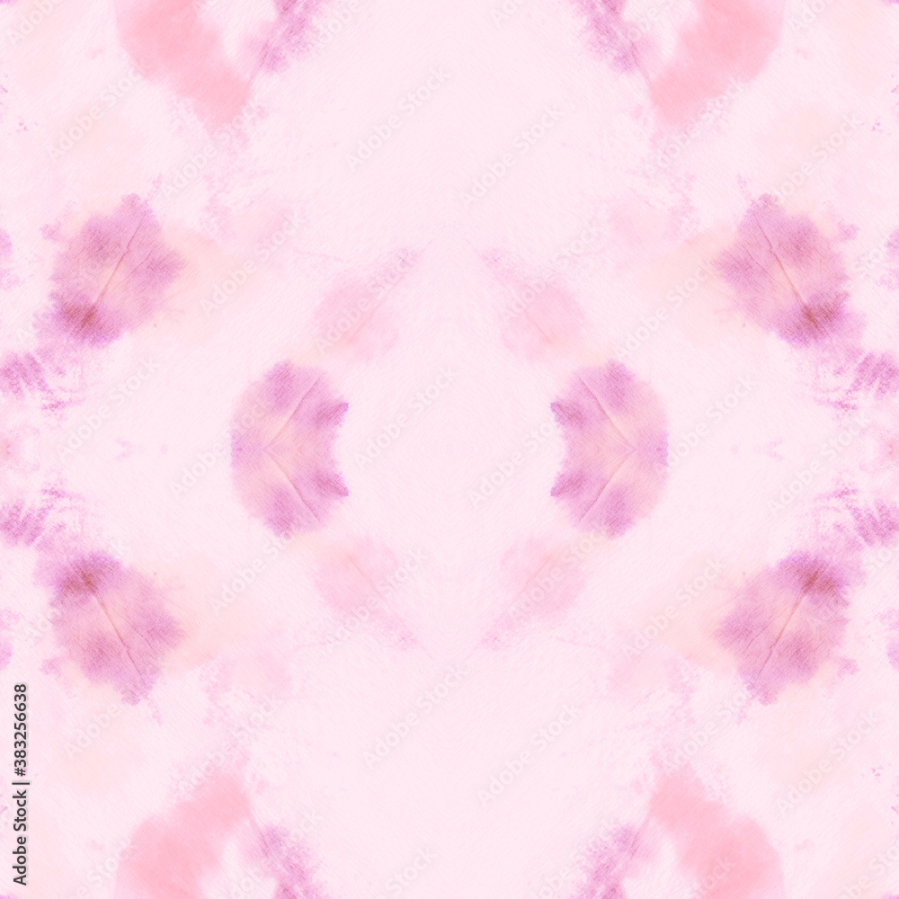Seamless Pink Tie and Dye Texture. Ethnic Seamless Pink Tie and Dye Texture. Ethnic