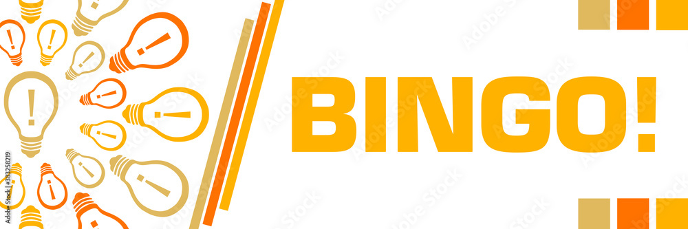 Bingo Yellow Orange Bulbs Circular Horizontal Bingo Yellow Orange Bulbs Circular Horizontal