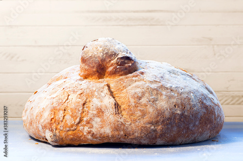 Galicia wheat  bread , in galician languaje named bolo photo