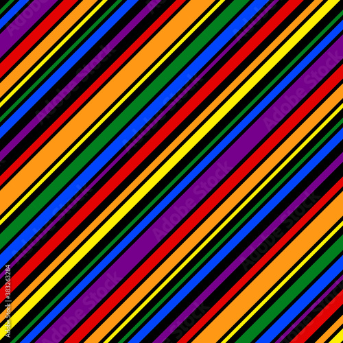 Rainbow pattern seamless line for design print