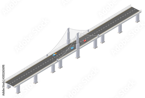 The bridge of urban infrastructure is isometric for games,