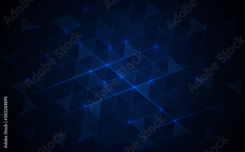 Abstract blue triangle shapes background