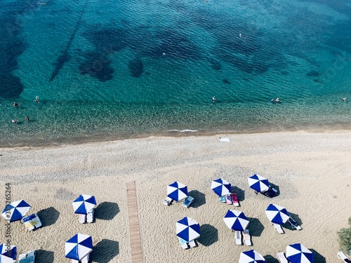 beach with blue sea