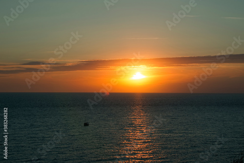 South sunset on the seashore. © Mikhail