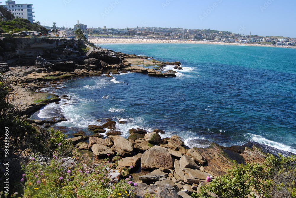 Bondi to Coogee walk on the sunny day in Sydney, Australia Bondi to Coogee walk on the sunny day in Sydney, Australia