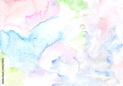 Abstract rainbow pastel Watercolor background