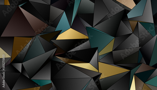 Abstract Low-Poly background. triangulated texture. Design 3d. Polygonal geometrical pattern. Triangular modern style