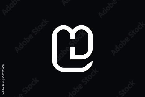 Minimal Innovative Initial LM logo and ML logo. Letter M L LM ML creative elegant Monogram. Premium Business logo icon. White color on black background
