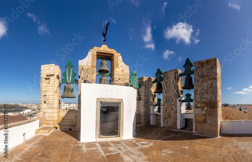 view of old monastery in Faro, Portugal
