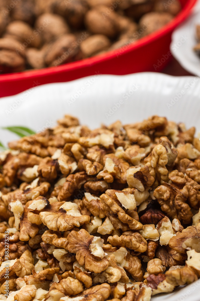 Crushed nuts for Christmas baking Crushed nuts for Christmas baking