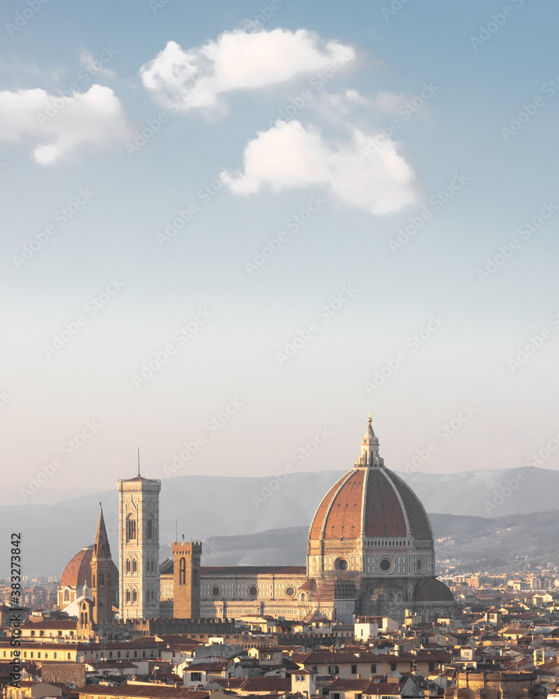 Cathedral of Santa Maria del Fiore at a distance
