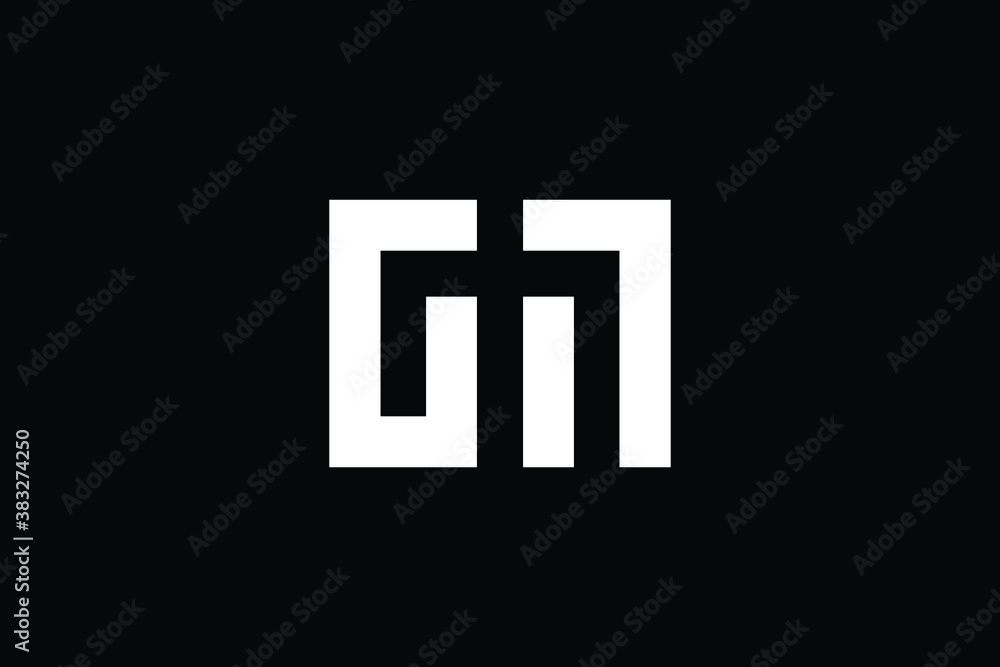 Minimal Innovative Initial GM logo and MG logo. Letter G M MG GM creative elegant Monogram. Premium Business logo icon. White color on black background Minimal Innovative Initial GM logo and MG logo. Letter G M MG GM creative elegant Monogram. Premium Business logo icon. White color on black background