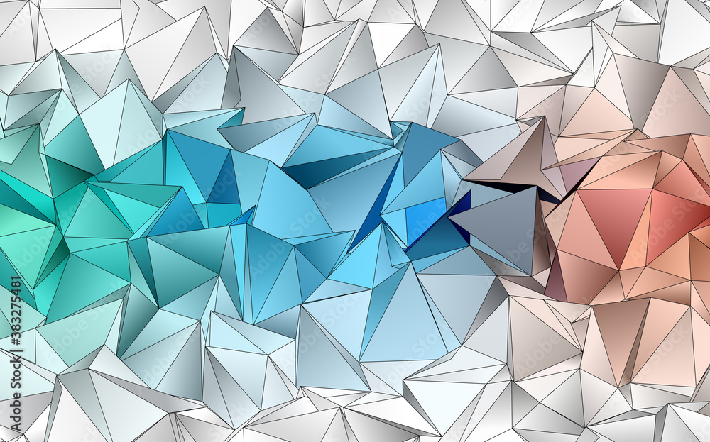 Obraz premium 3d Triangles, abstract background. Design wallpaper.