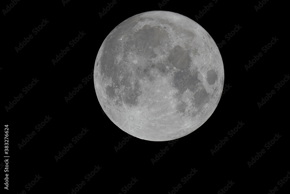 Fototapeta premium full moon over black
