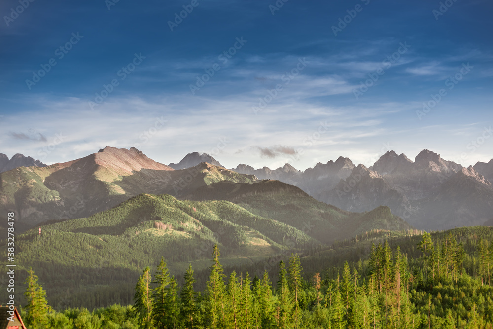 Rocky summits of Tatra Mountains - view from Glodowka Rocky summits of Tatra Mountains - view from Glodowka
