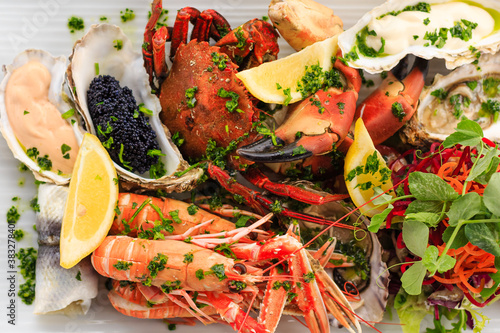 Delicious and Fresh Seafood Platter from the Isle of Mull