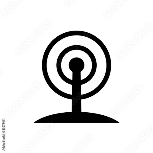 Antenna and wave signal icon