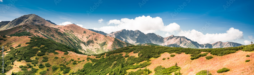Breathtaking Tatra Mountains in autumn colours - Salatin and Brestowa peaks