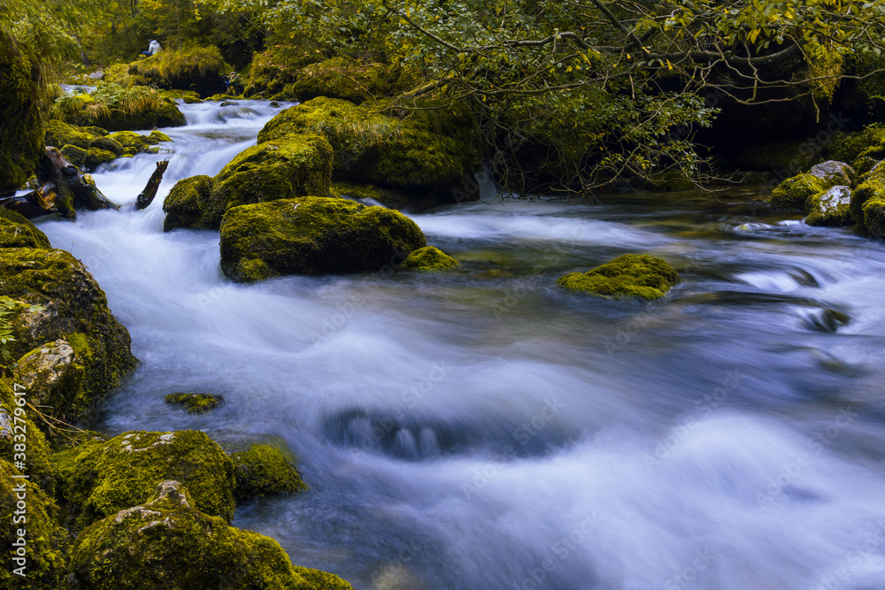 Bollinger Wasserfälle, Österreich, fließendes Wasser Bollinger Wasserfälle, Österreich, fließendes Wasser