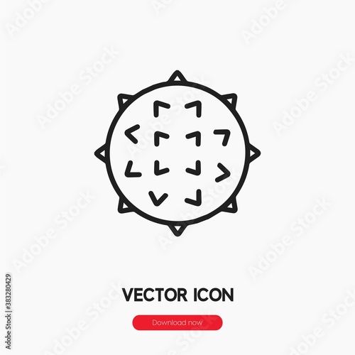 massage ball icon vector sign symbol