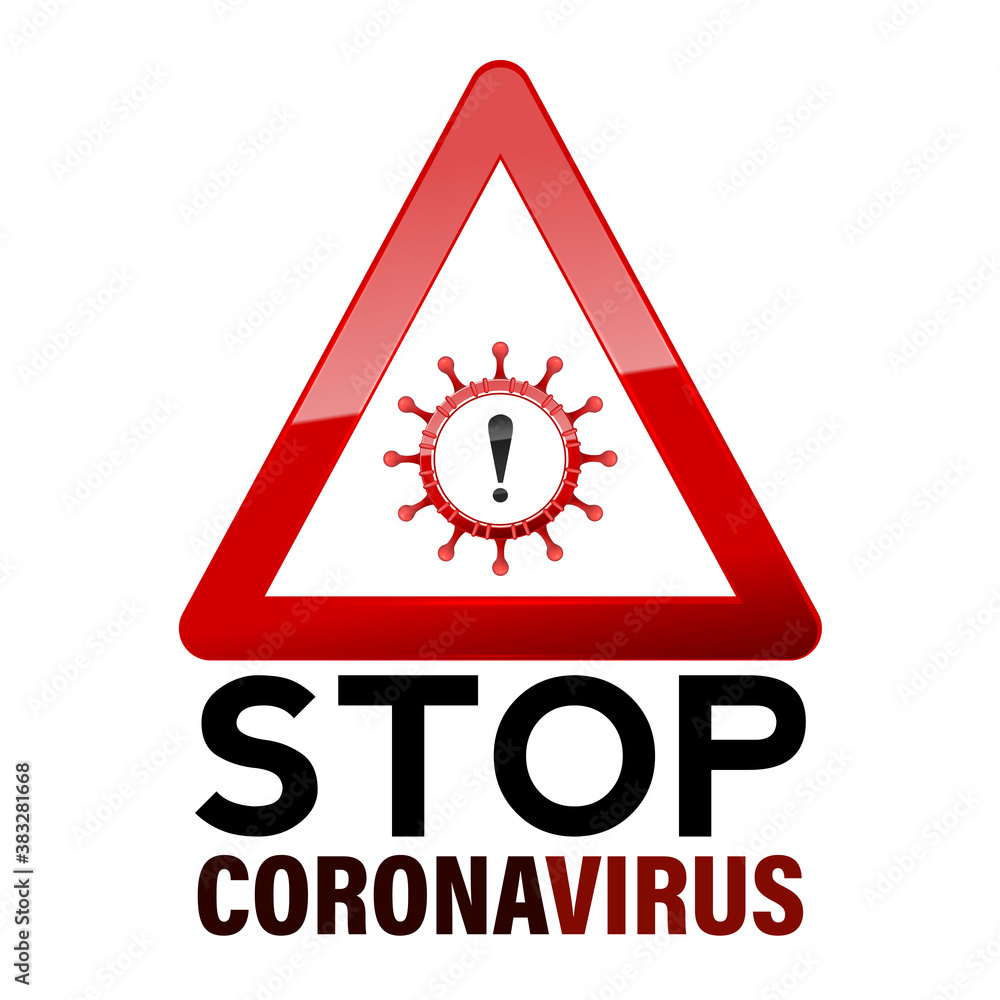 Stop Coronavirus 2019-nCov. The sign dangerous flu strain cases as a pandemic. Stop Coronavirus 2019-nCov. The sign dangerous flu strain cases as a pandemic.