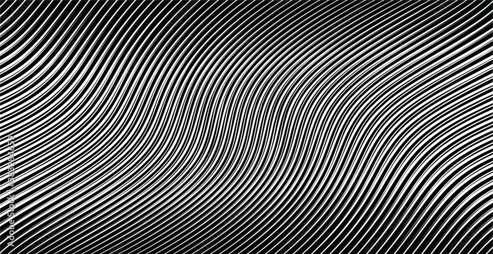Abstract warped Diagonal Striped Background . Vector curved twisted slanting, waved lines texture
Abstract warped Diagonal Striped Background . Vector curved twisted slanting, waved lines texture