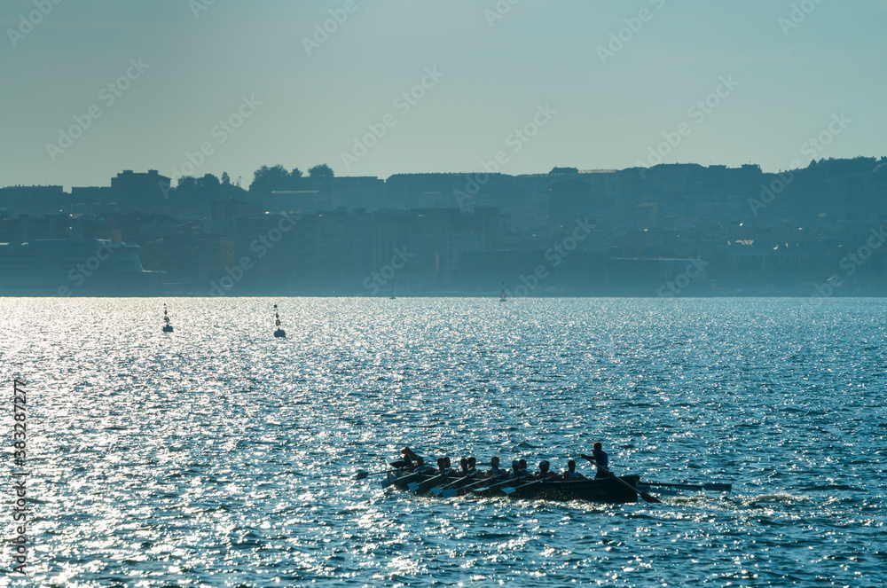 Trainera, Traditional Rowing Boat, Santander Bay, Santander, Cantabria, Spain, Europe