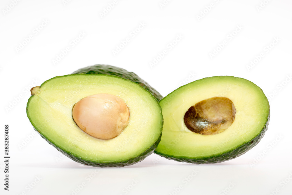 fresh and delicious Avocado isolated on white background

