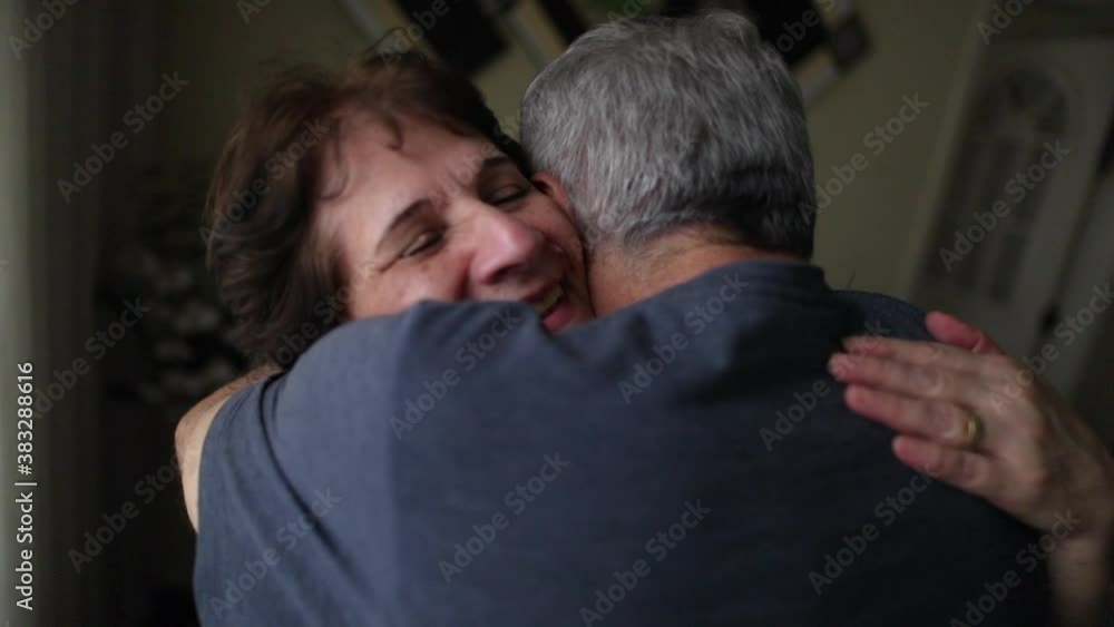 Older couple hugging each other. Senior husband and wife love and affection Older couple hugging each other. Senior husband and wife love and affection