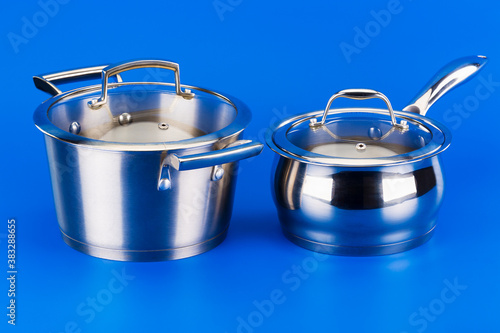 necessary and convenient wonderful metal stainless pans in the kitchen