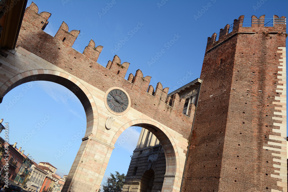 The Gates of the Bra are the stone arches that lead to Piazza Brà where I find the Arena of Verona