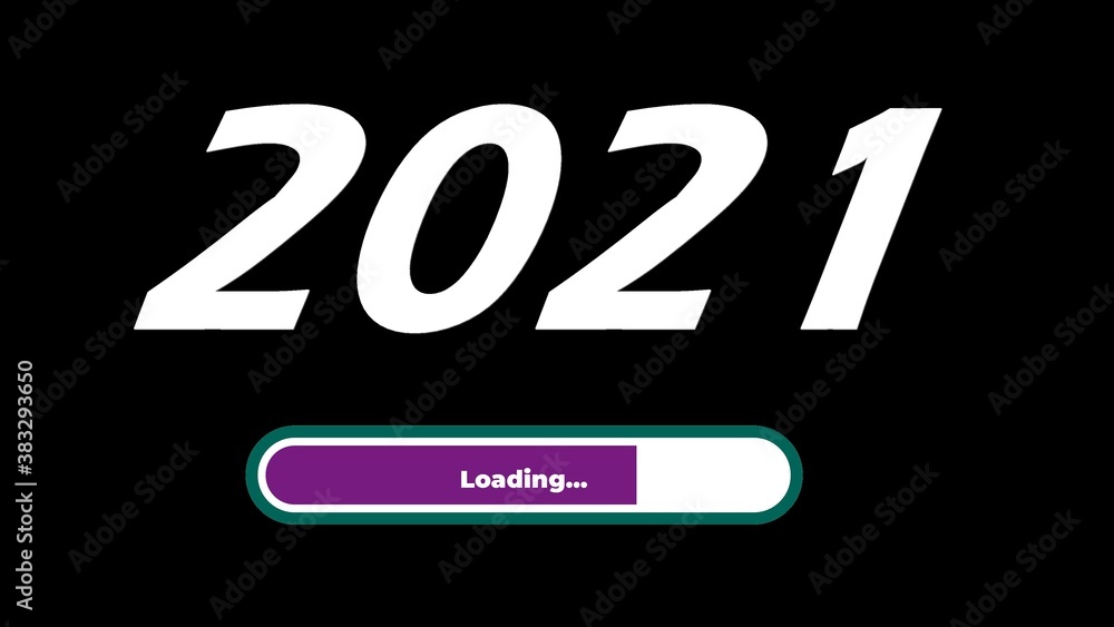 An illustration 3D of the new year 2021 which is arriving An illustration 3D of the new year 2021 which is arriving