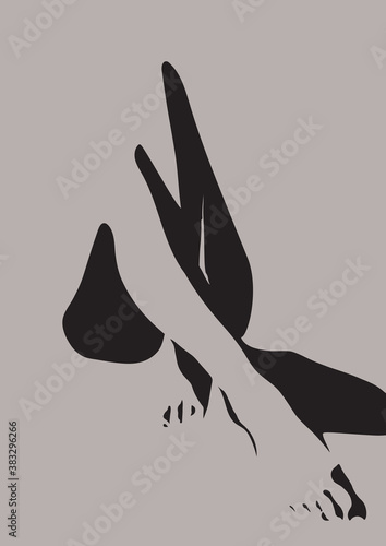 Abstract woman legs in mini...