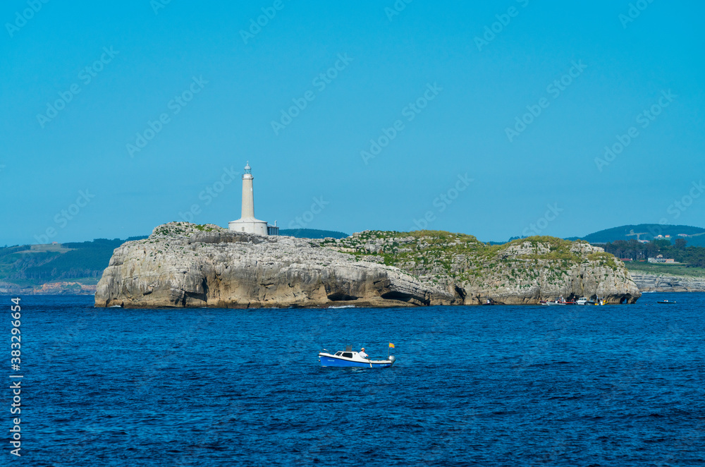 Mouro Island, Santander Bay, Santander, Cantabria, Spain, Europe