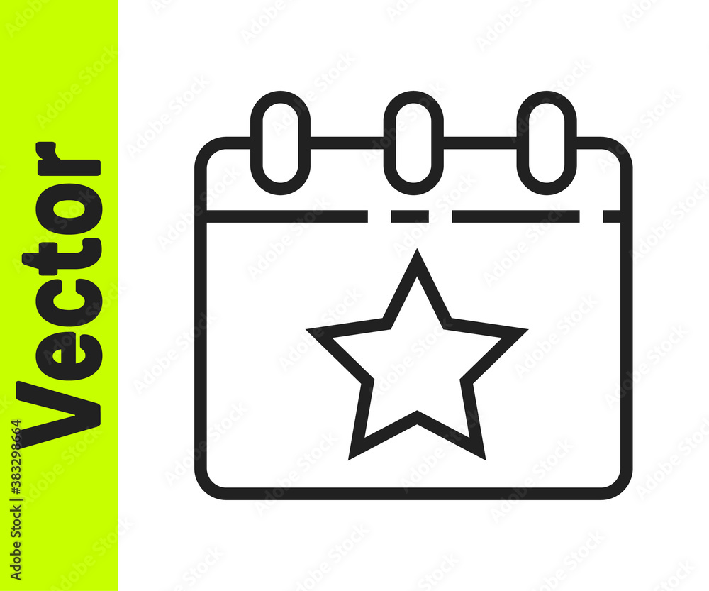 Black line Day calendar with date July 4 icon isolated on white background. USA Independence Day. 4th of July. Vector. Black line Day calendar with date July 4 icon isolated on white background. USA Independence Day. 4th of July. Vector.