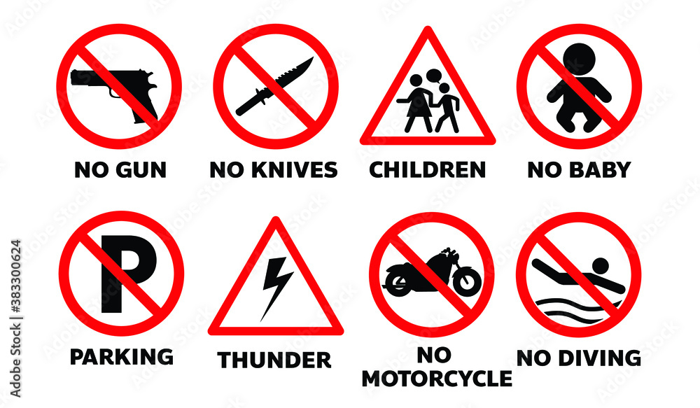 set of traffic sign illustration set of traffic sign illustration