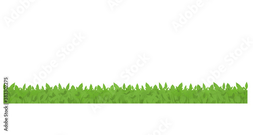 Seamless green cartoon style grass pattern texture hand drawn illustration art