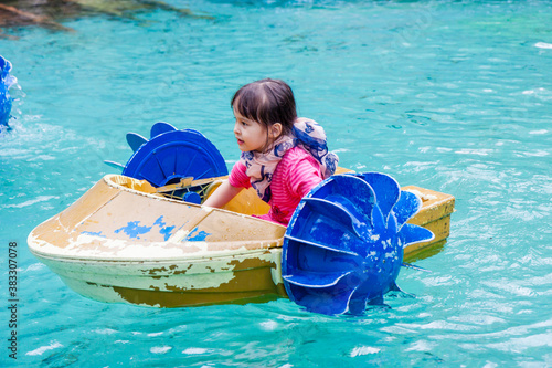 Young girl in paddle boat © imagesbykenny