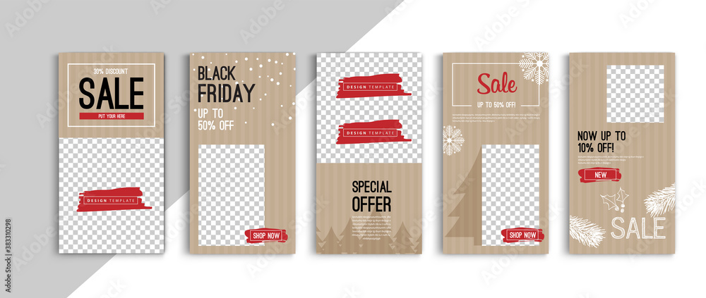Black friday sale stories template vector design. Vector design. Black friday sale stories template vector design. Vector design.