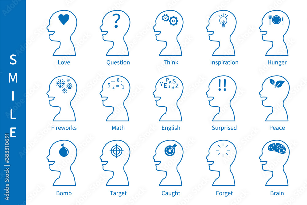 頭脳 脳 心理 アイコン 心理学 頭 AI IT 知識 知恵 機械 素材 イラスト ベクター eps