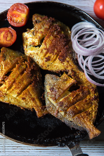 Pomfret tandoori, a popular Indian dish photo