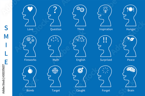 頭脳 脳 心理 アイコン 心理学 頭 AI IT 知識 知恵 機械 素材 イラスト ベクター eps