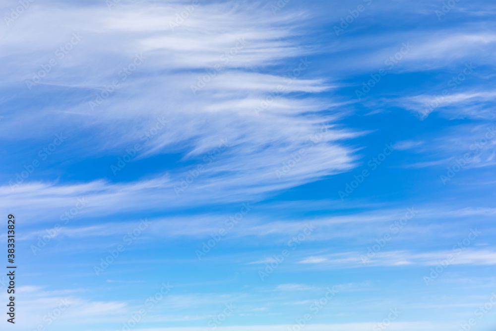Sky cloudscape.Blue sky and white clouds on a sunny day.Aerial view. Sky cloudscape.Blue sky and white clouds on a sunny day.Aerial view.