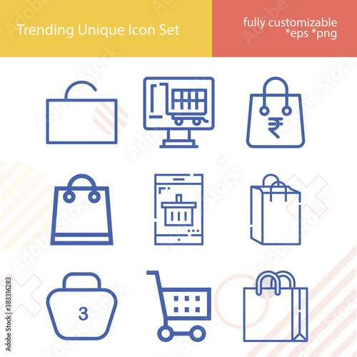 Simple set of centers related lineal icons.