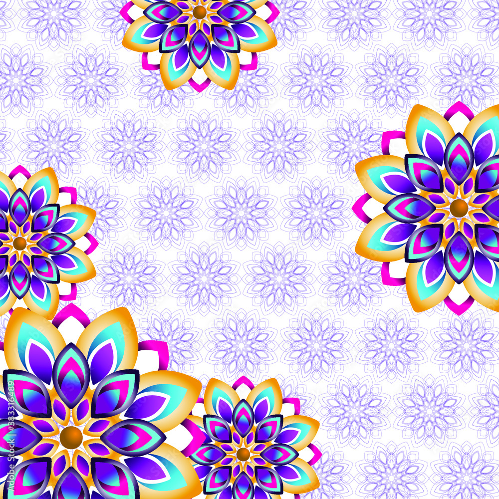 Obraz premium purple flower arrangement, background pattern,