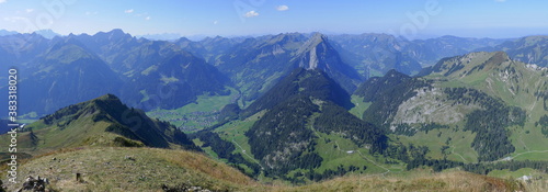 Panoramablick vom Diedamskopf, Bregenzerwald, Vorarlberg