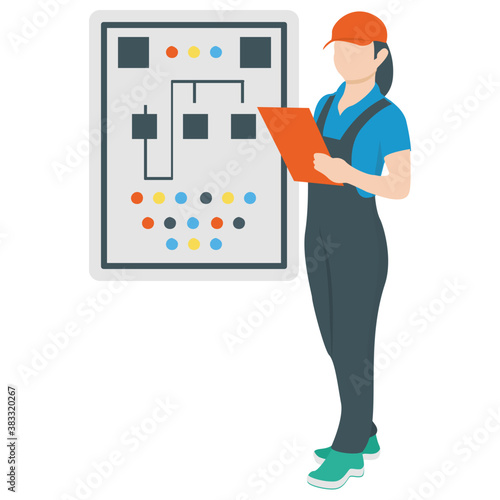 
Electrical technician for electricity maintenance 
